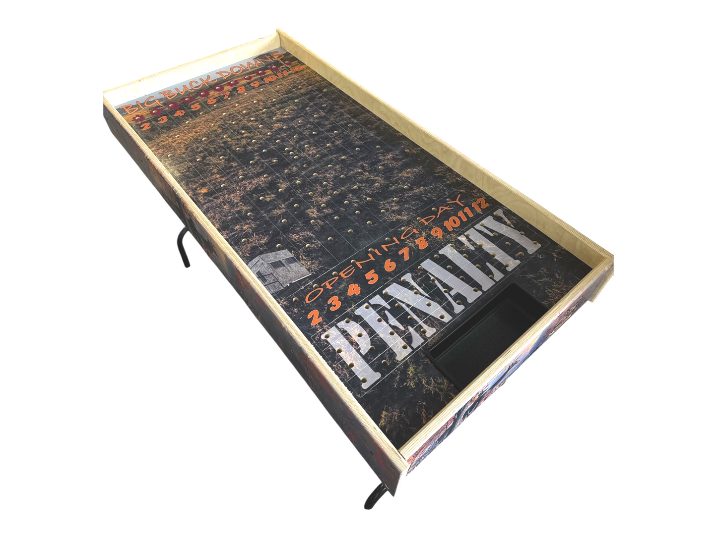 Big Buck Downs- Jumbo Horse Game with Integrated Chip Pot Big Buck Derby Themed/ Hunting Themed Games/ Deer Themed Horse Racing/ Large Party Games/ Camping