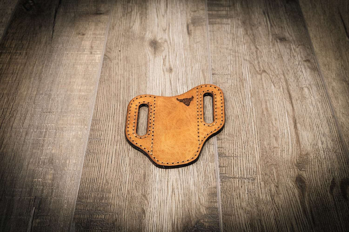 Custom Leather Knife Sheath - Saddle Tan