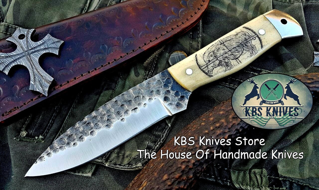 Custom Handmade Hand Forged 1095 High Carbon Steel Hunting Camping Knife
