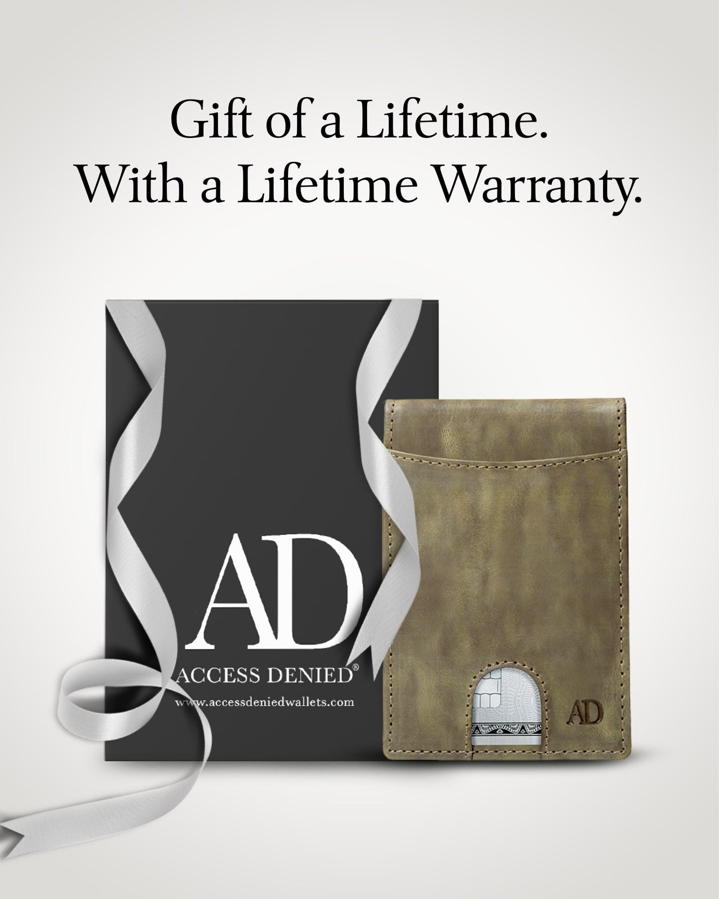 Slim Money Clip Bifold Wallet