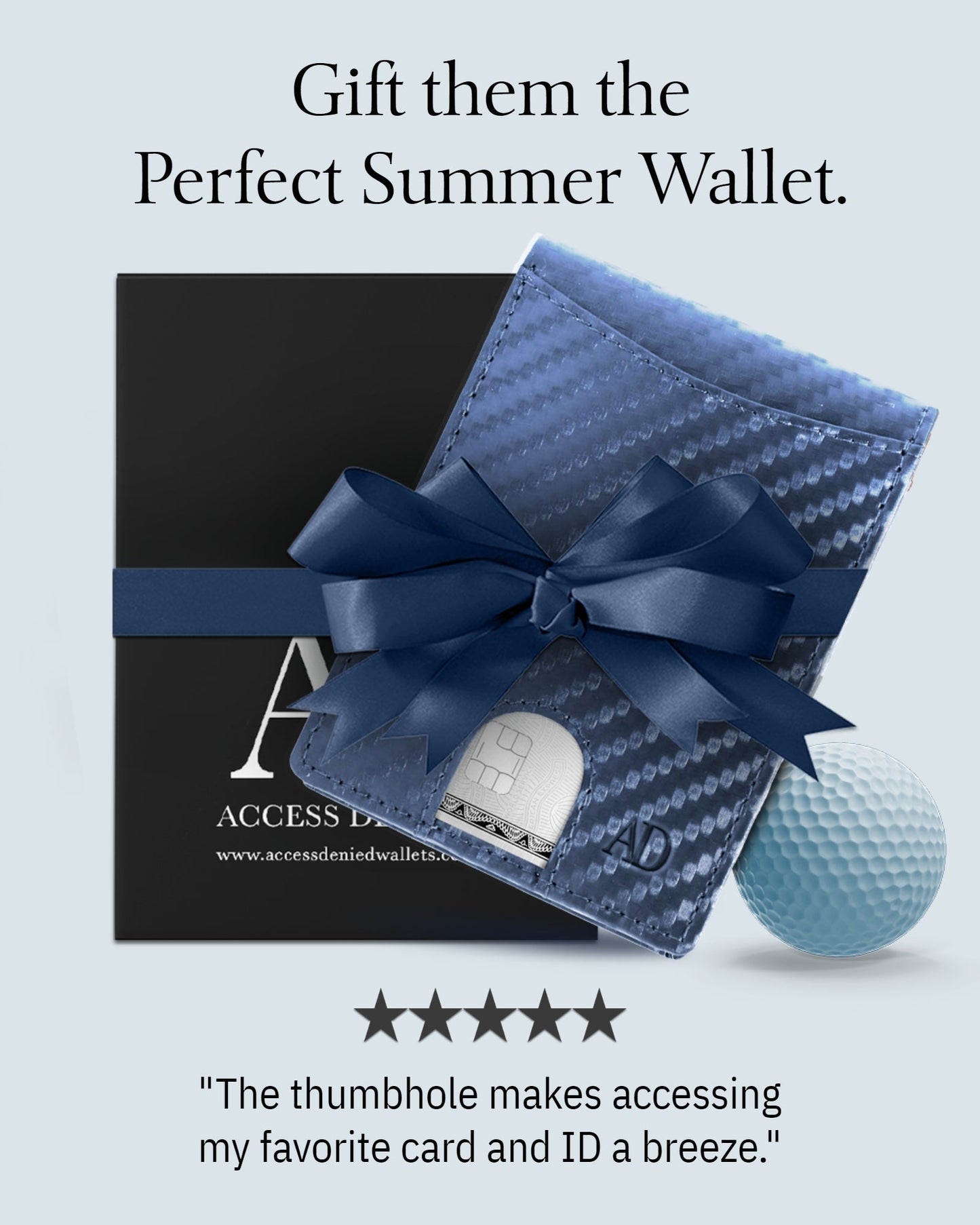 Pull Strap Bifold Wallet