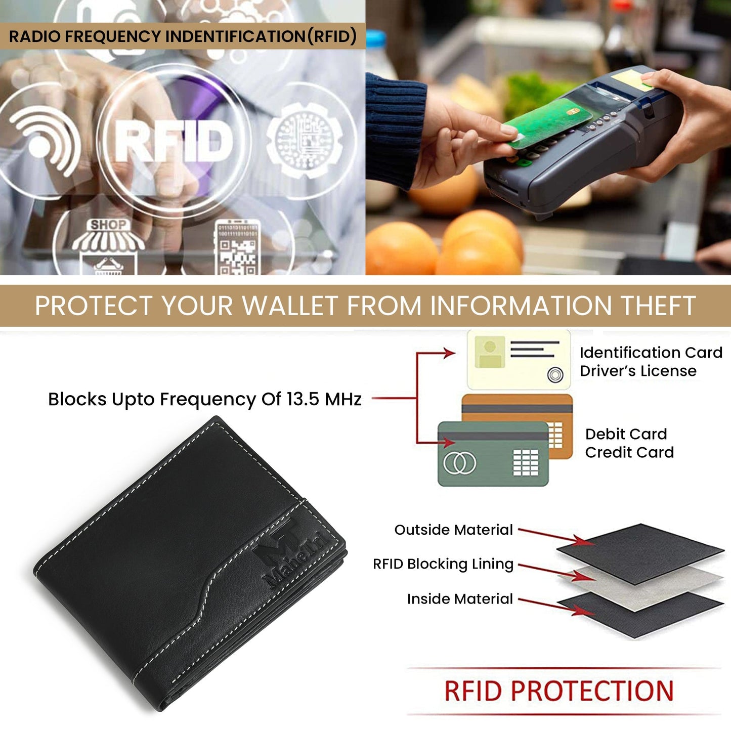 Judson Bi-fold Wallet - Black