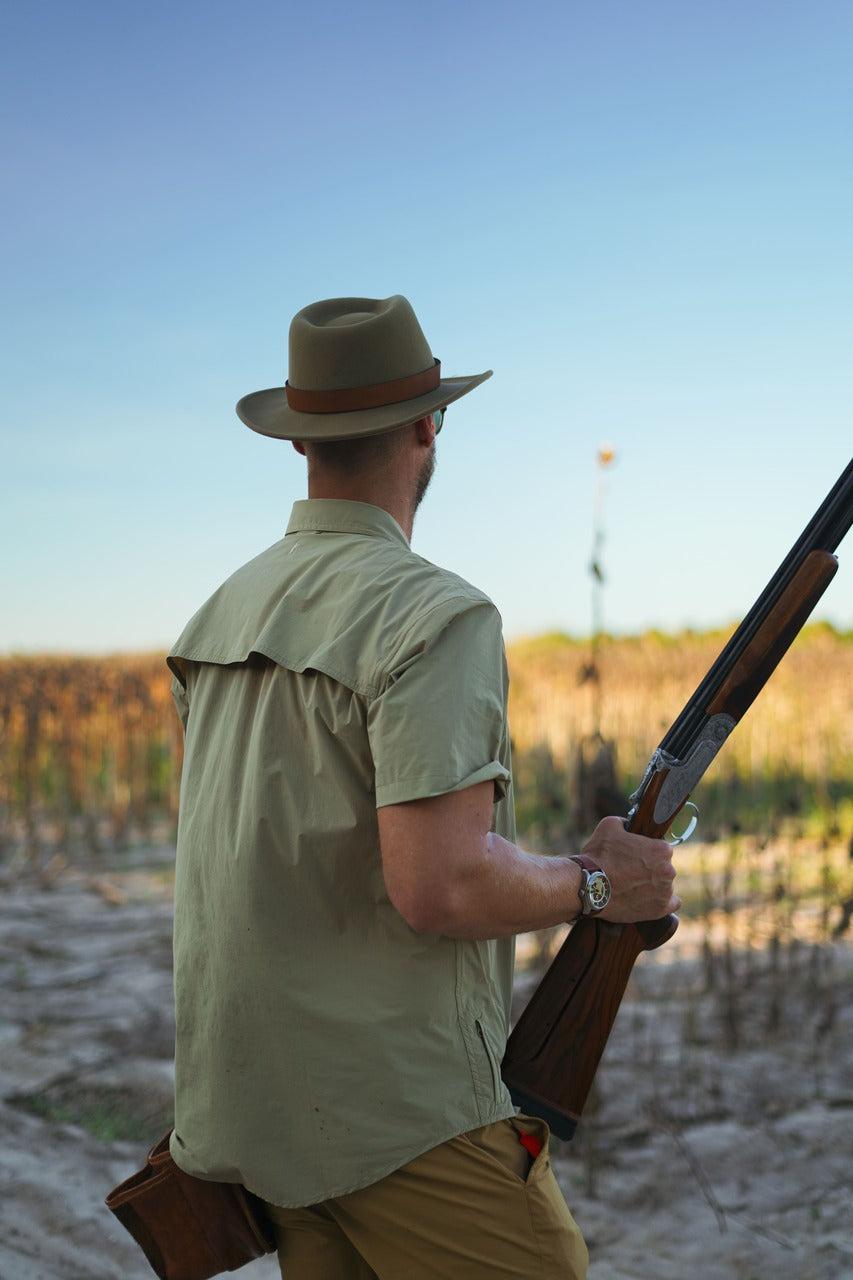 Brimmed Field Hat - Felted Wool