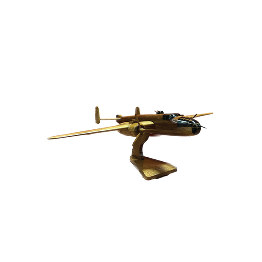B-25 ( B25 ) Mitchell Mahogany Wood Desktop Aircraft Model