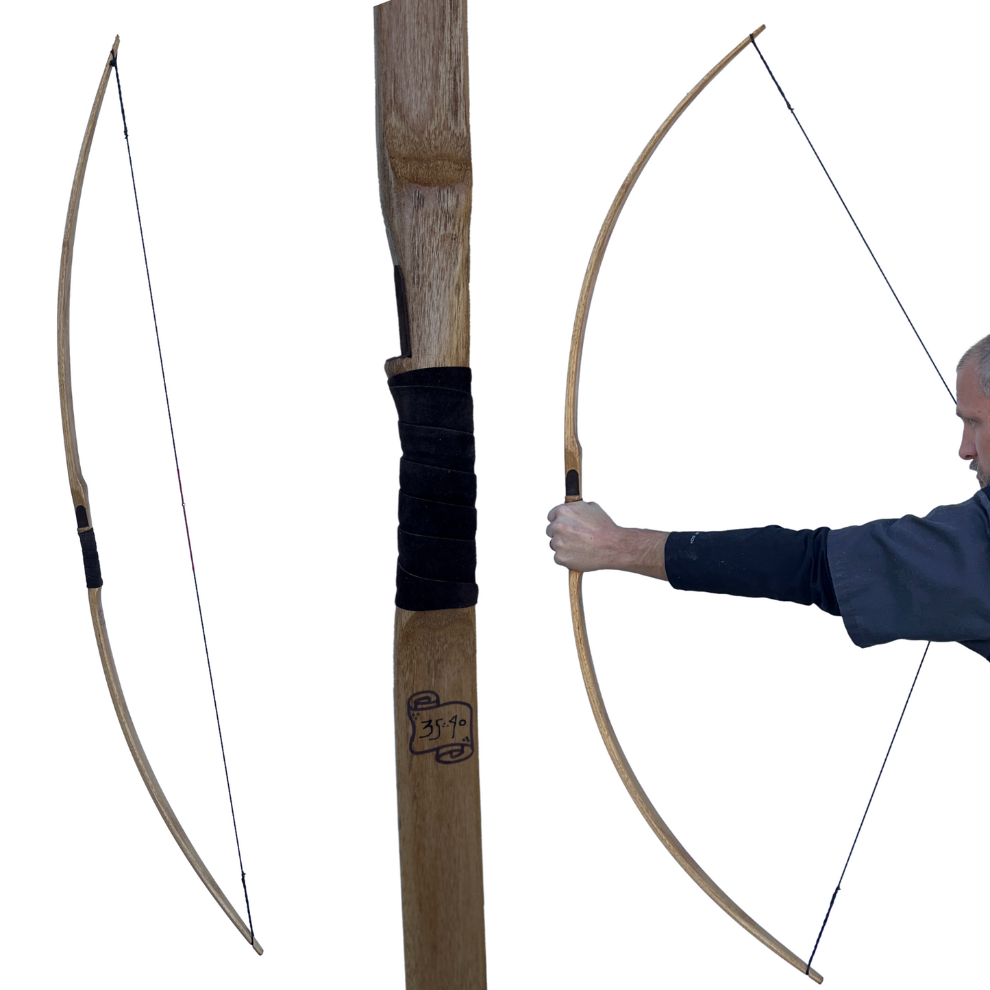 Classic Traditional Longbow - 65"