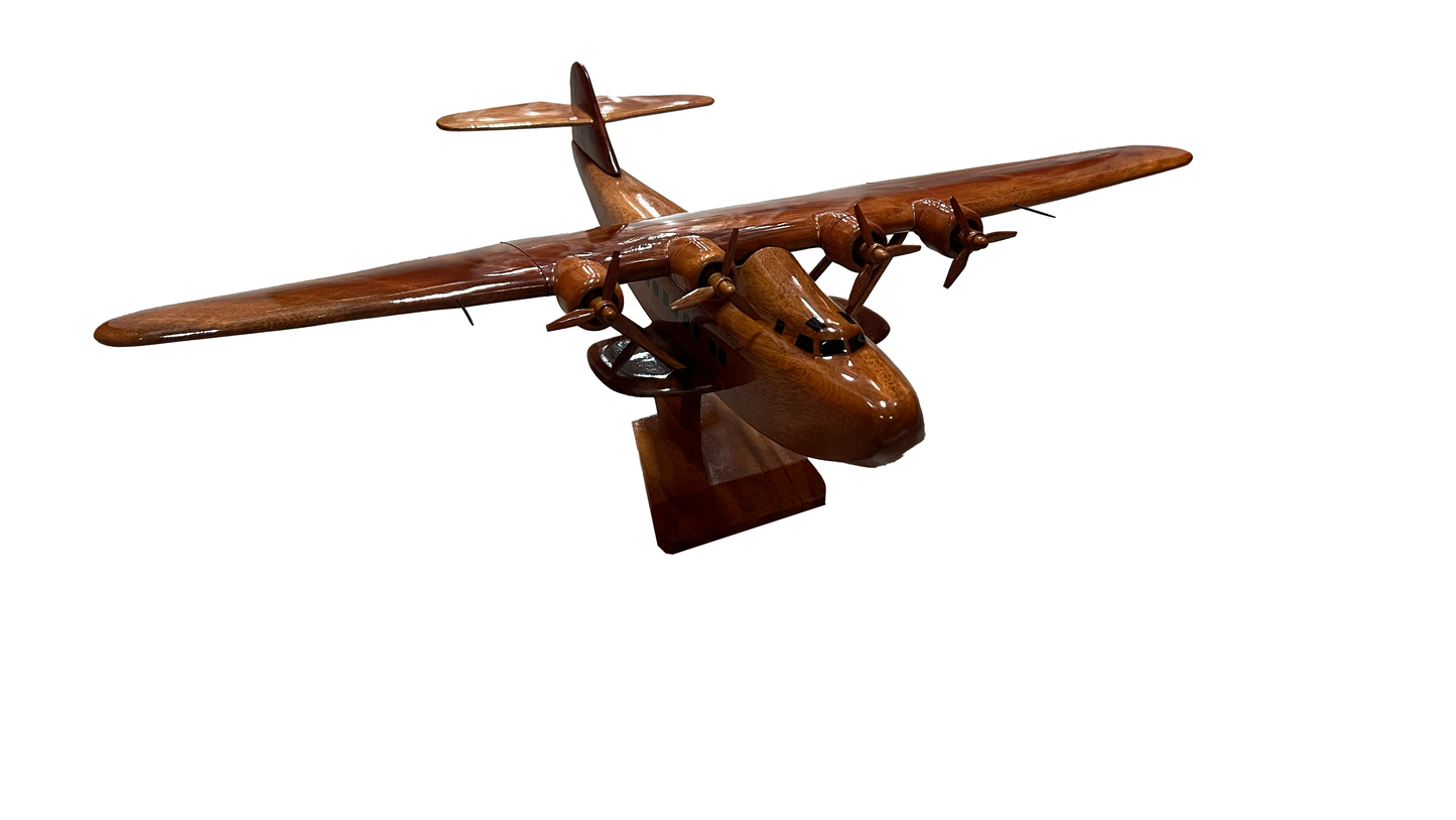 M-130 ( M130 ) China Cilpper Mahogany Wood Desktop Airplane Model