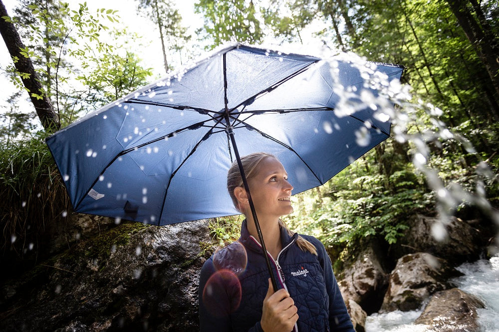 Light Trek Trekking Umbrella – Ultra-Lightweight, Compact & Durable Manual Umbrella with Glass Fibre Frame for Reliable Hiking Rain and Sun Protection