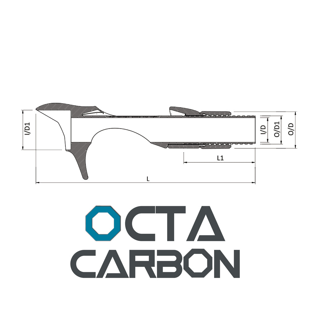 Seaguide OCTA™ Carbon Fiber Casting Reel Seat OCCS