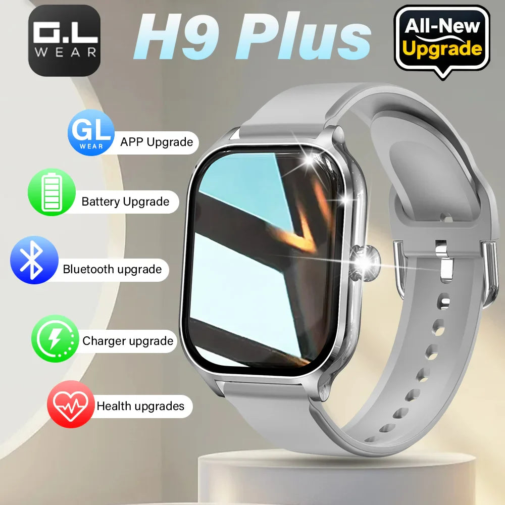 LAXASFIT 2025 New Smart Watch Bluetooth Talk Full Touch Screen Heart Rate Monitor Sports Fitness Smart Watch Men Women Gift