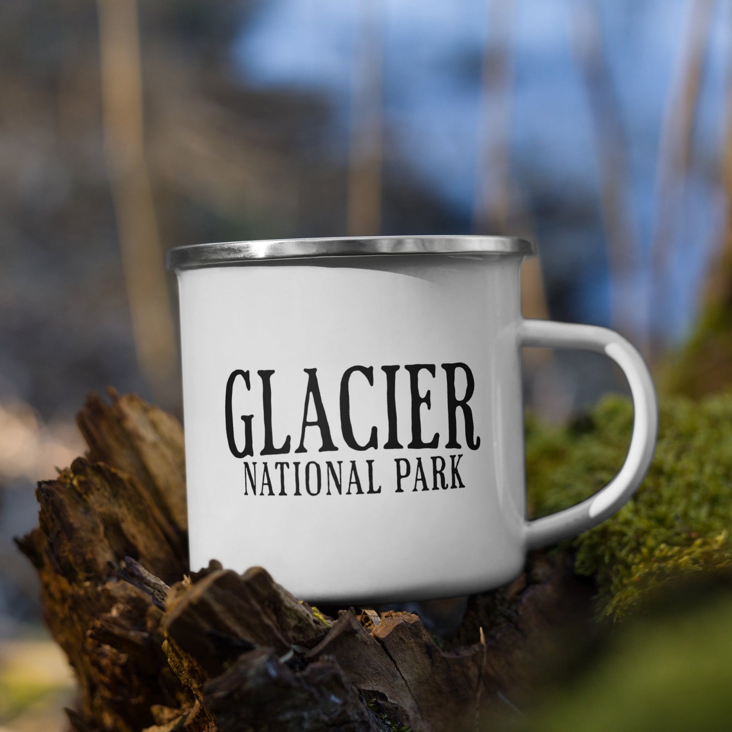 Glacier National Park Sign Camp Mug