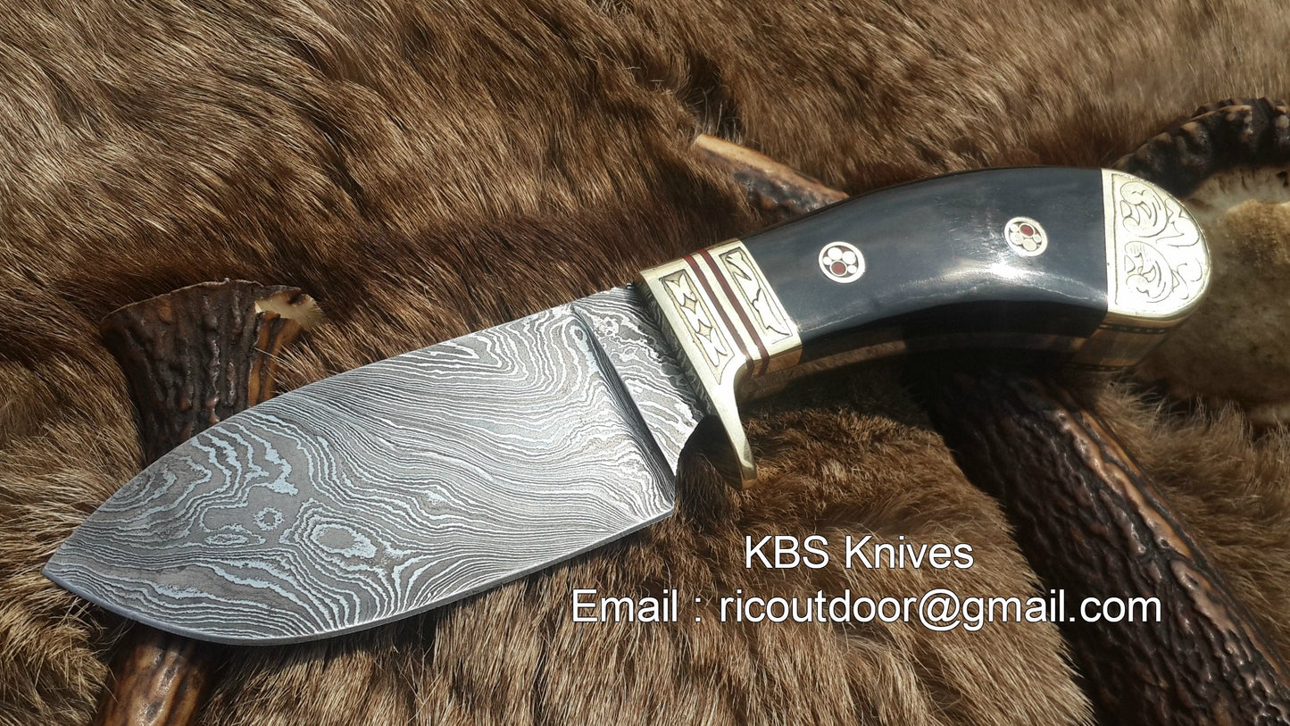 Custom Handmade Personalized Deer Skinning Knife – 8.5 Inches