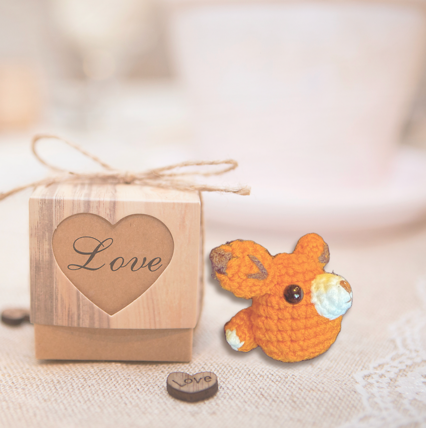 Handmade Catnip Toy | TJ the Fox Chunkle Puff Infused with Miracle Nip Botanicals