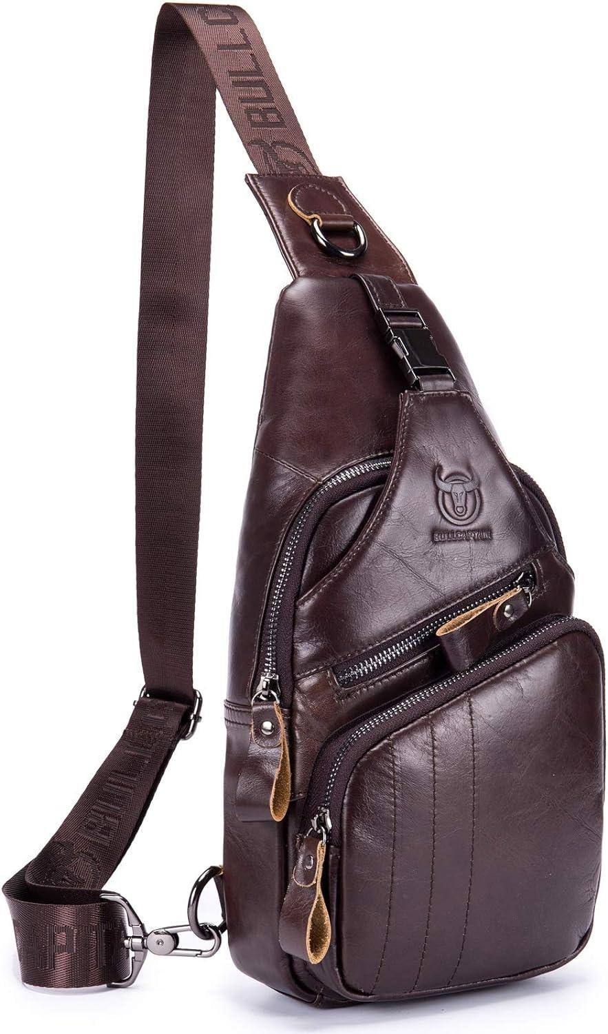 Leather Crossbody Chest Bag – Refined & Rugged