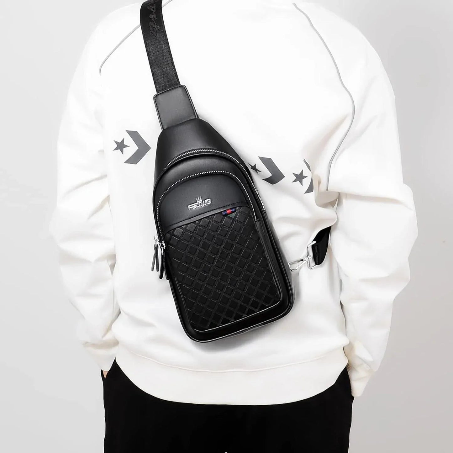 Vegan Leather Sling Backpack – Vintage & Modern