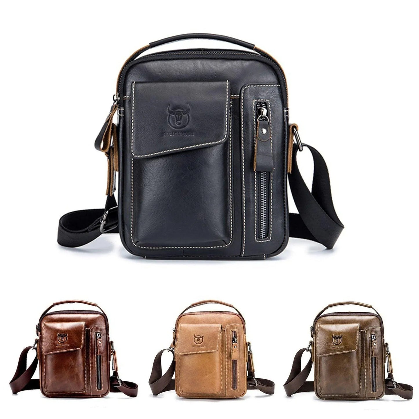 Genuine Leather Crossbody Bag – Luxury Meets Function