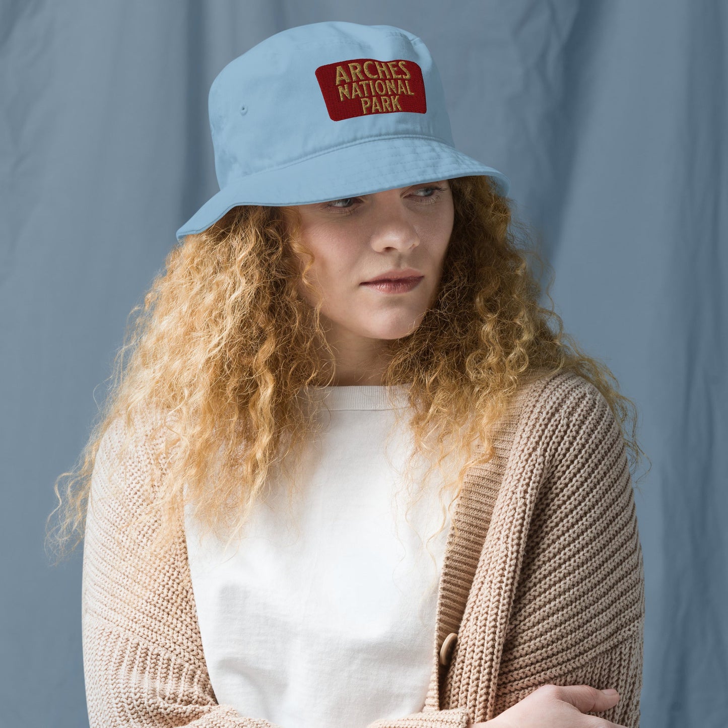 Arches National Park Embroidered Organic Bucket Hat