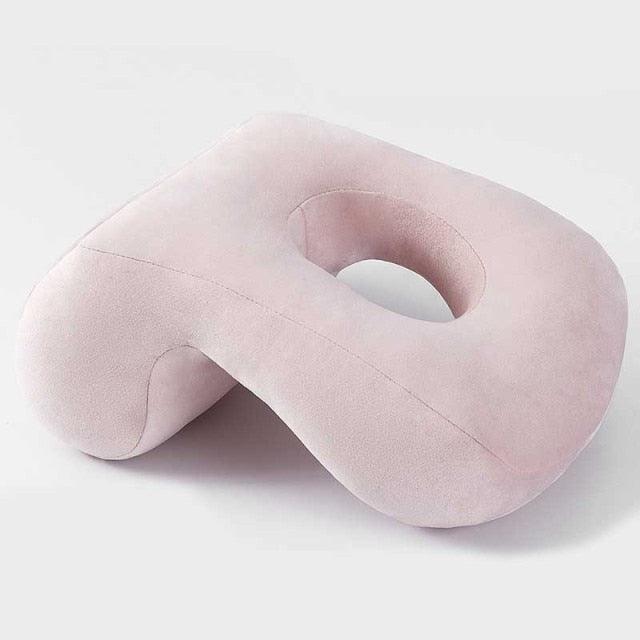 U-Shaped Desk Nap Pillow Neck Supporter Seat Cushion Headrest Travel Airplane Nap Pad with Arm Rest Travel Pillow for Neck and Head Comfort for Airplane Car and Desk Memory Foam Neck Pillow, Travel Pillow for Airplanes Car Camping Office School