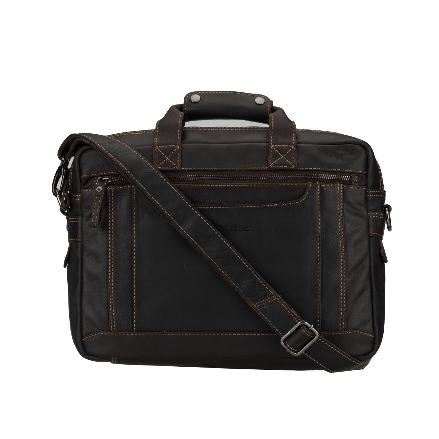 Seattle Briefcase Bag 14" Brown