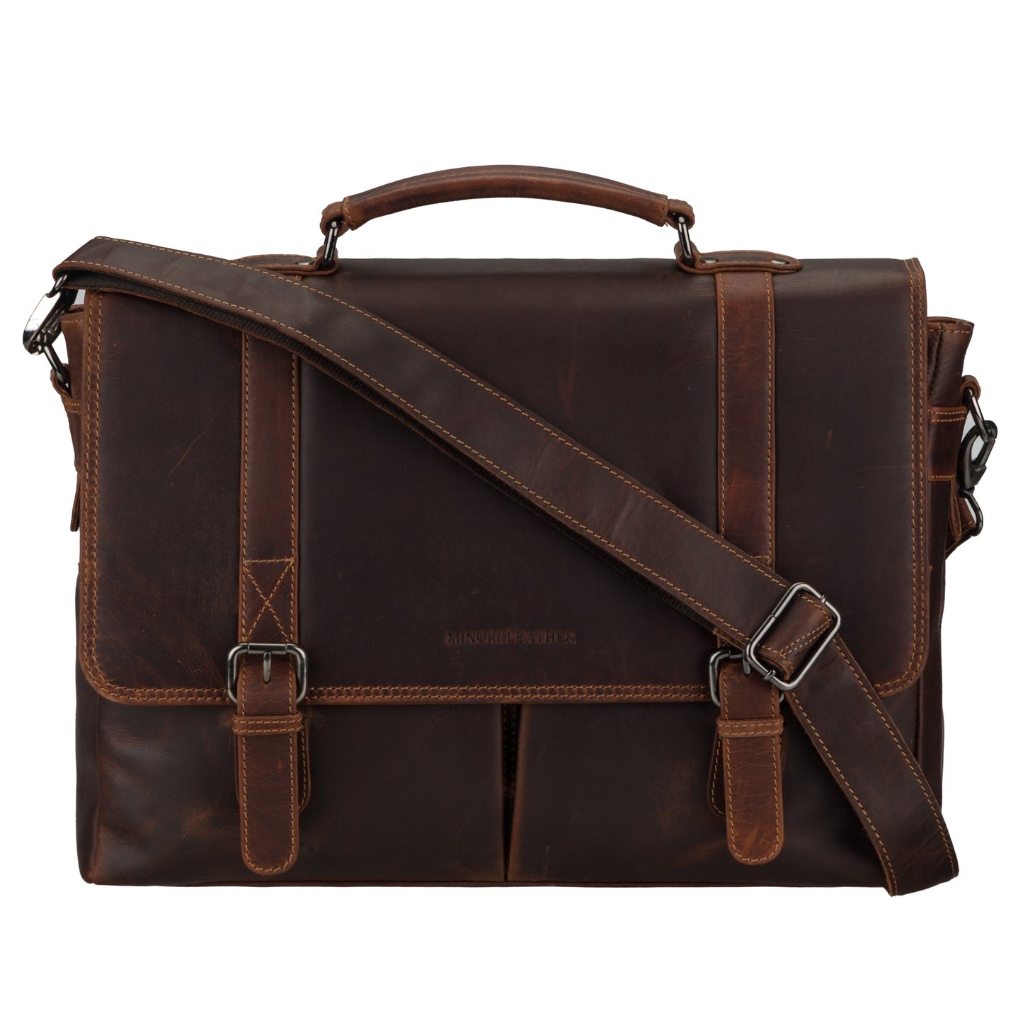 Boston Briefcase 16" Chestnut