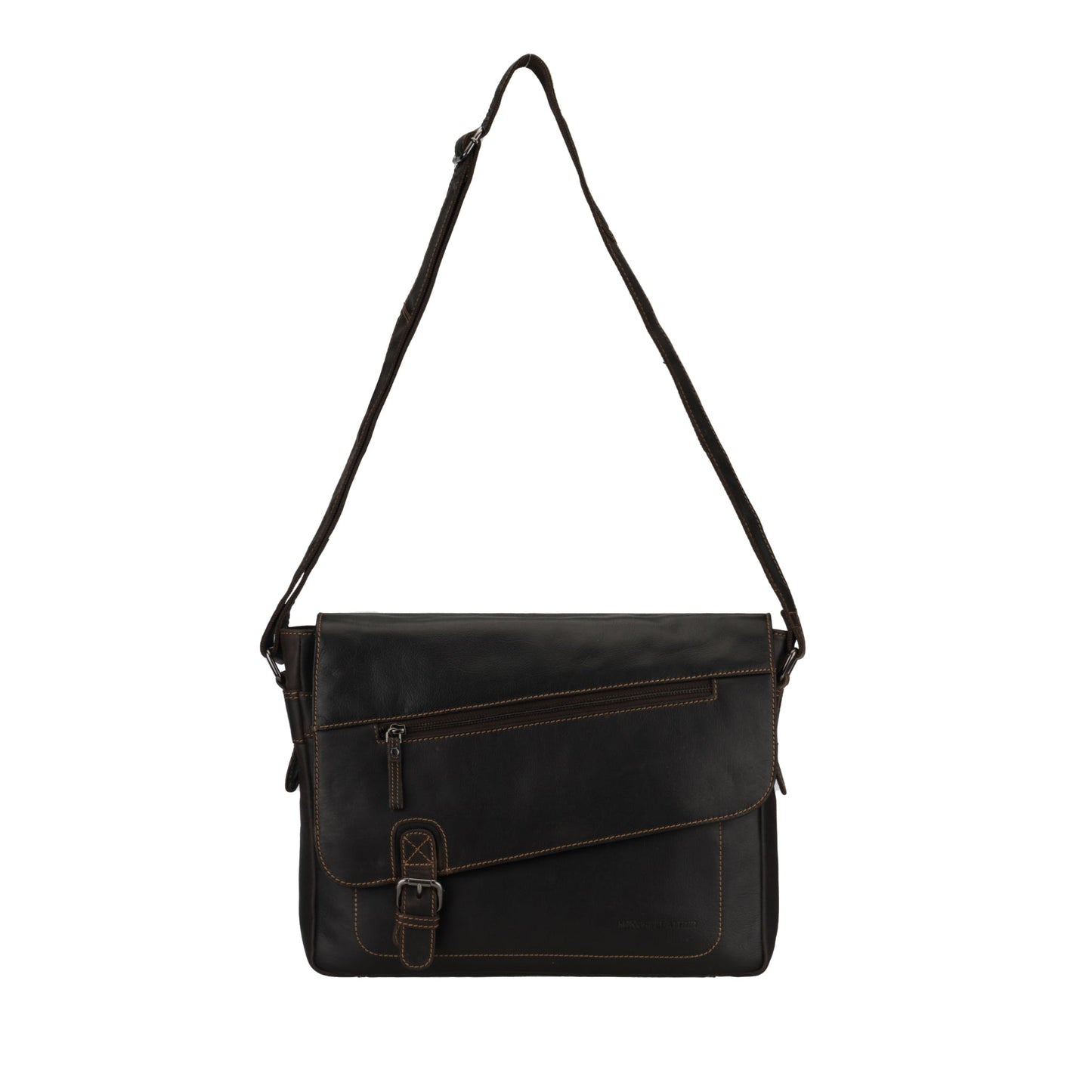 Chicago Messenger Bag 14" Brown
