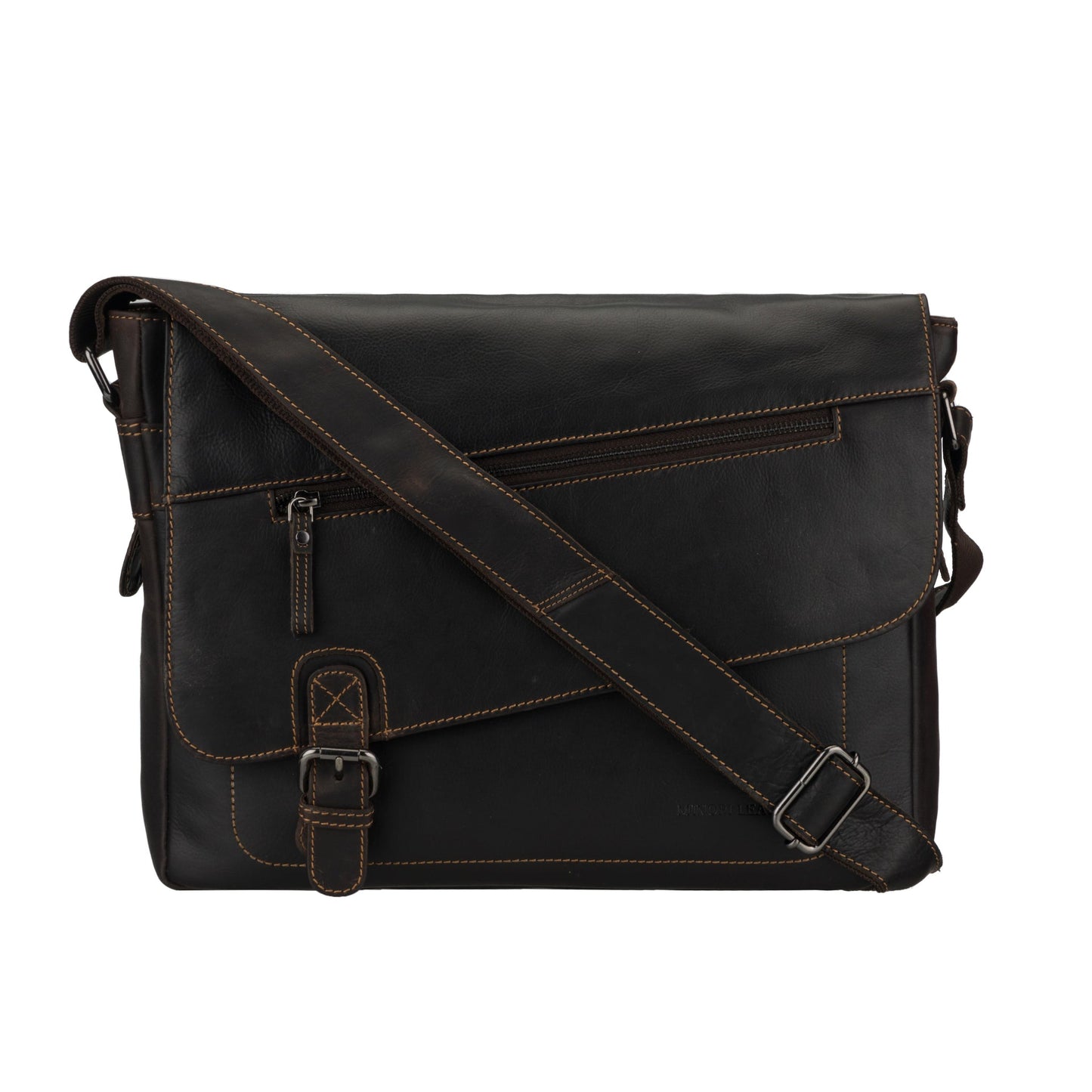 Chicago Messenger Bag 14" Brown