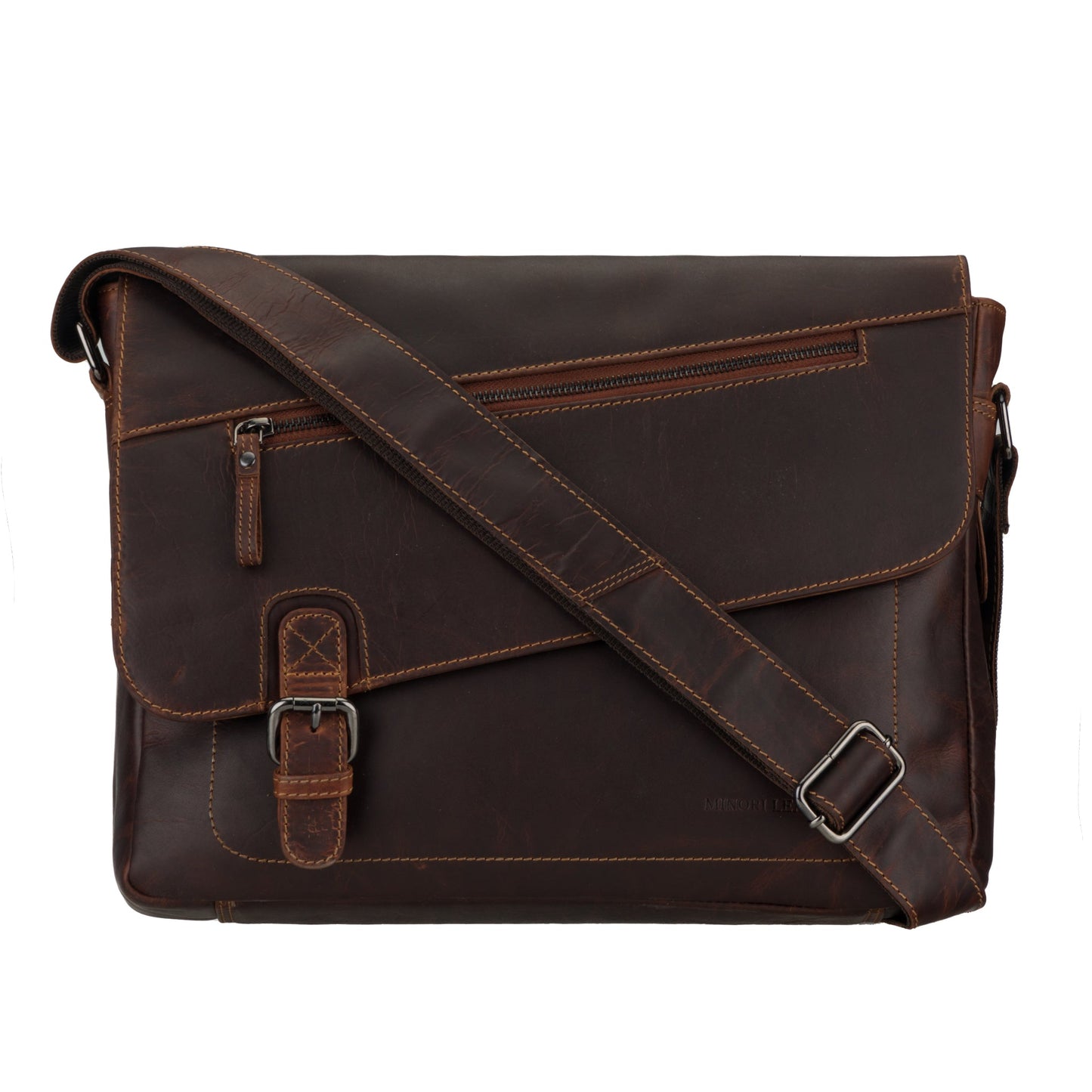 Chicago Messenger Bag 14" Chestnut