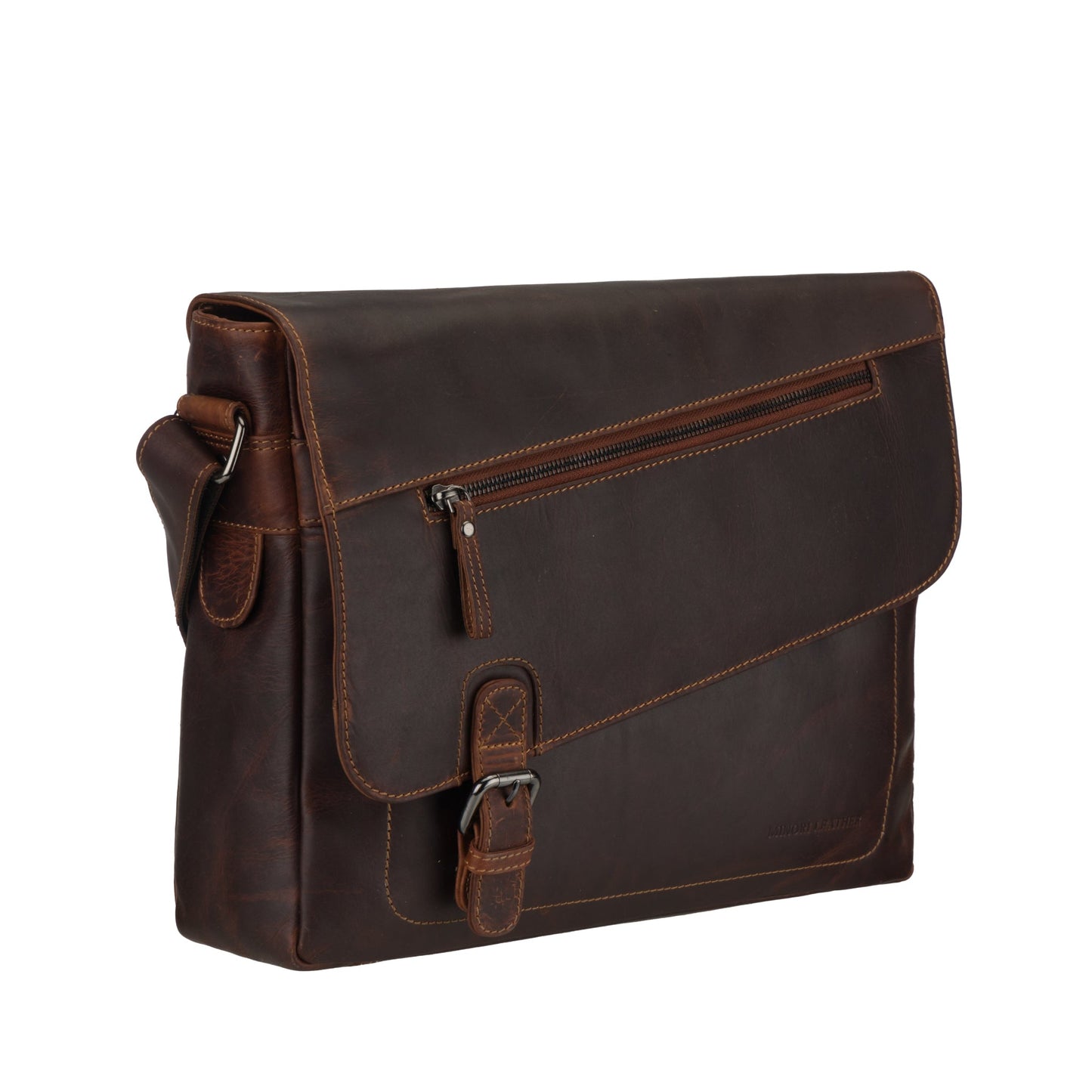 Chicago Messenger Bag 14" Chestnut