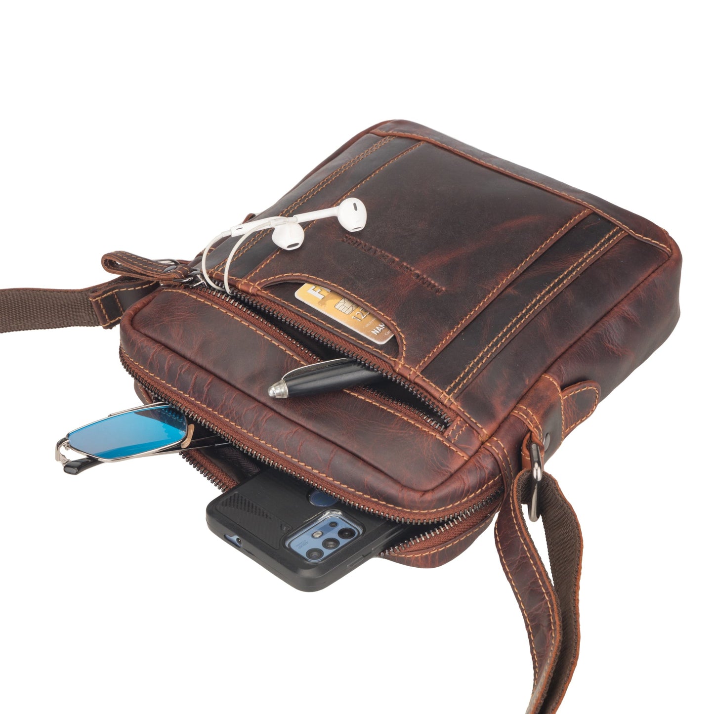 Asheville Messenger Bag Chestnut
