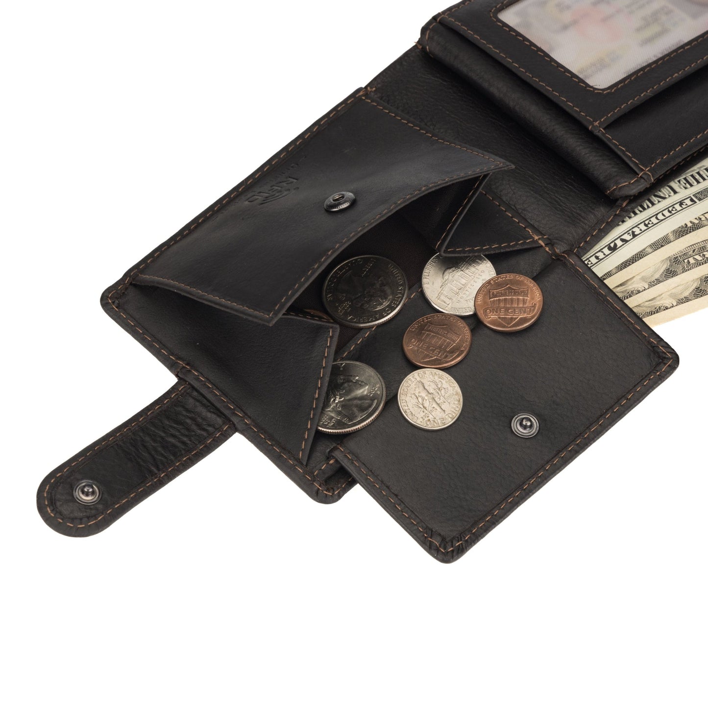 Phoenix Clip Wallet Brown