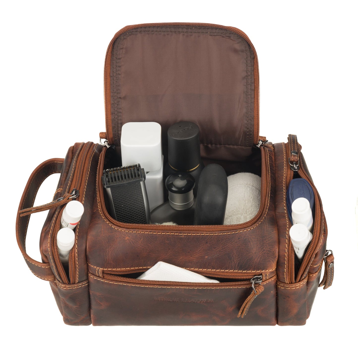 Winston Toiletry Bag Chestnut