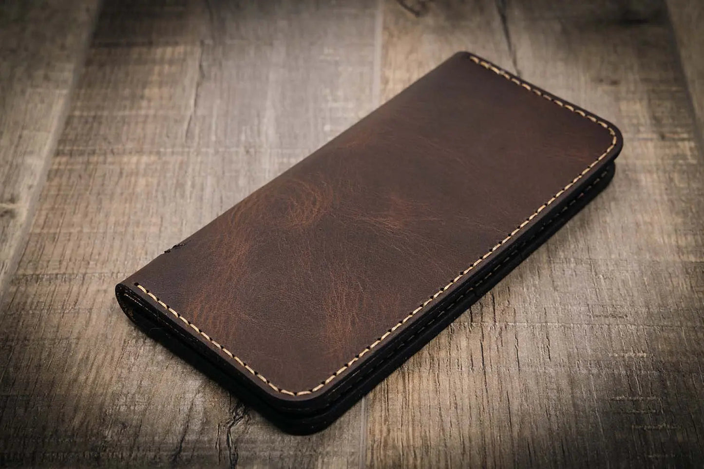 The Houstonian Long Wallet - Walnut Brown