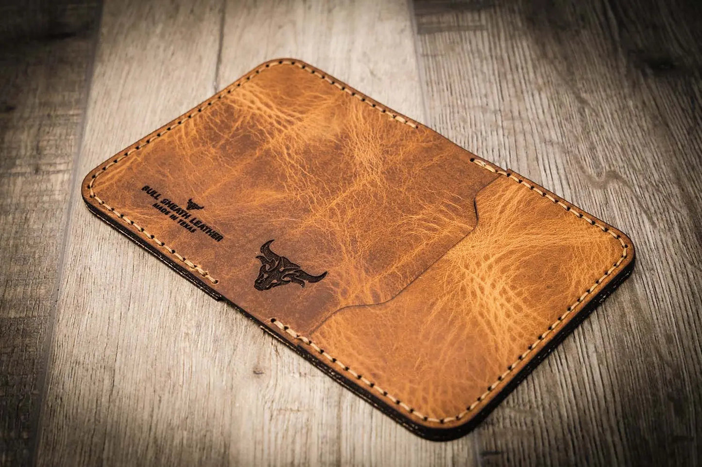 The Georgetown Minimalist Wallet in Saddle Tan