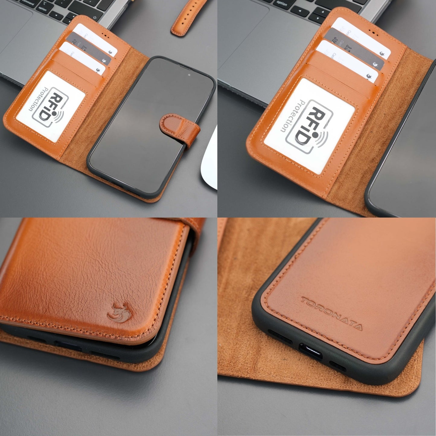 Casper iPhone 16 Pro Wallet Case Leather MagSafe
