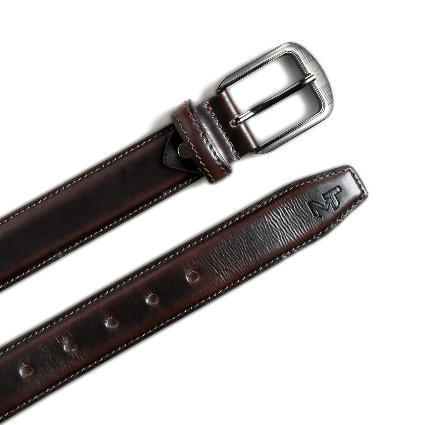 Eclipse Dark Brown Leather Belt