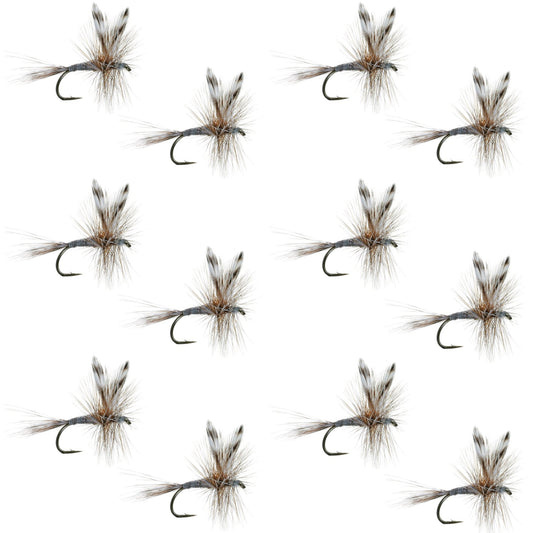 Adams Classic Dry Fly - 1 Dozen Flies Hook Size 16
