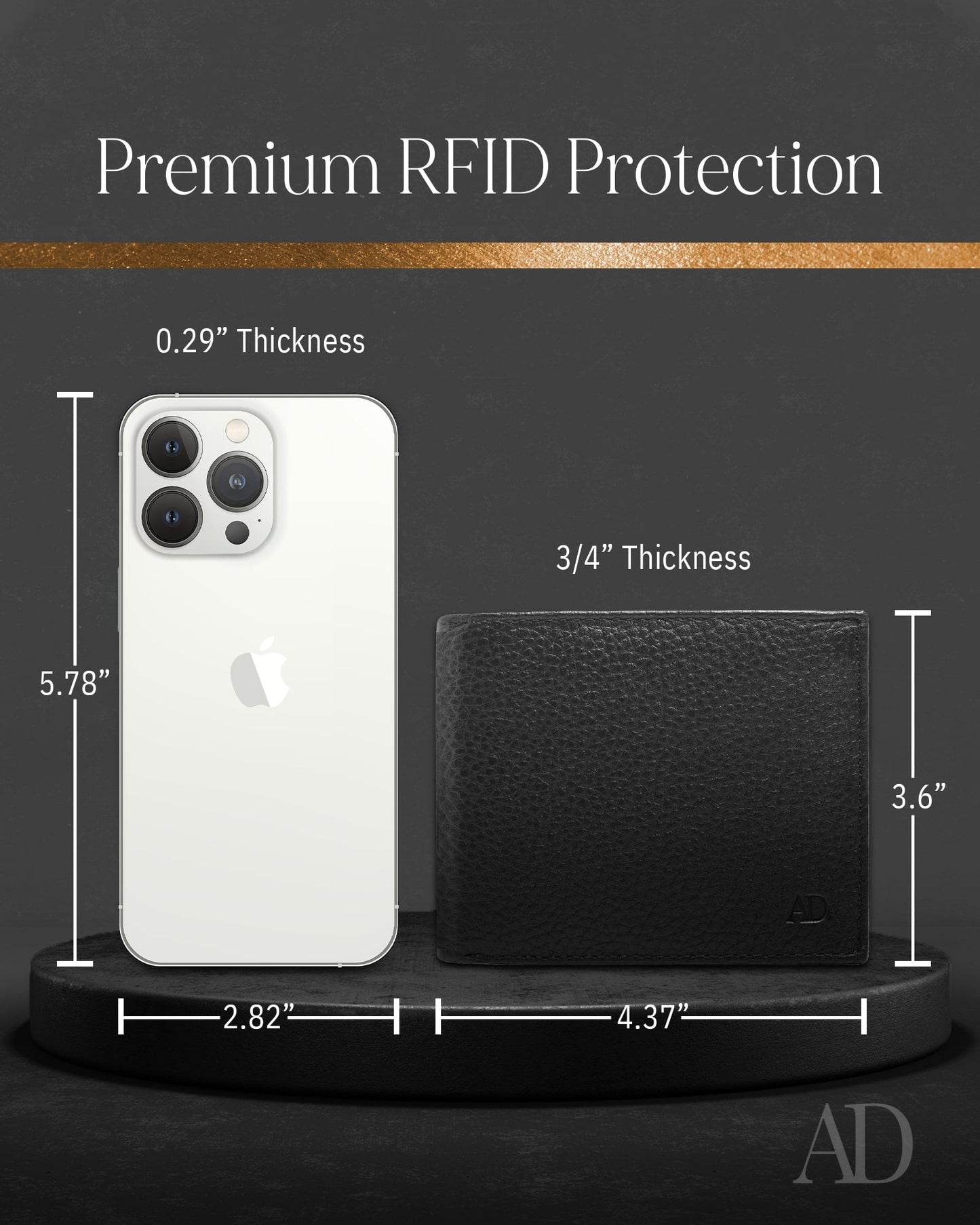 Bifold Wallet With Flip-Up ID Window