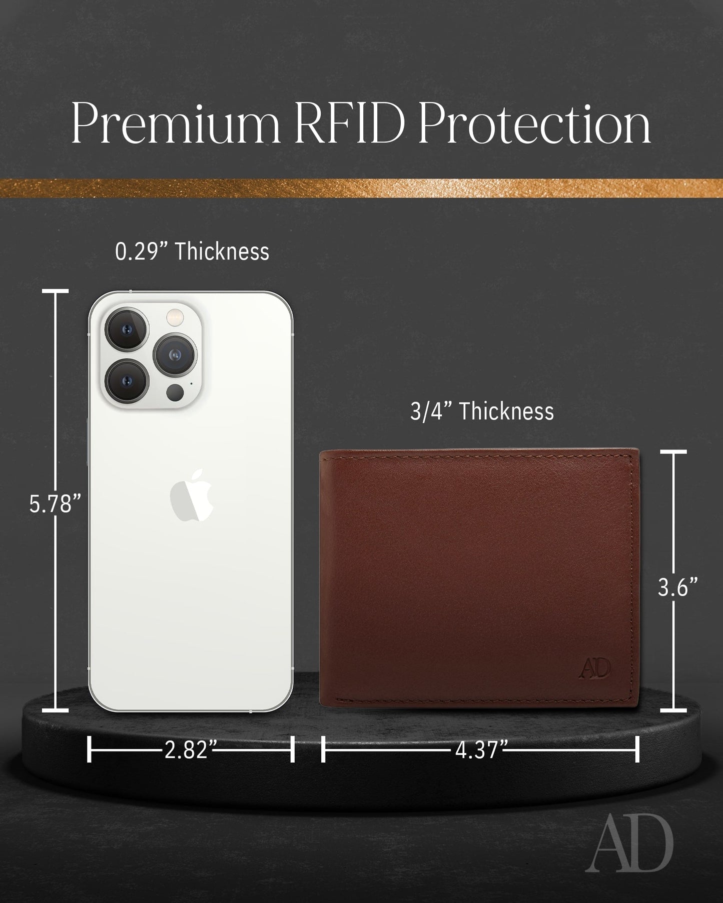 Bifold Wallet With Flip-Up ID Window