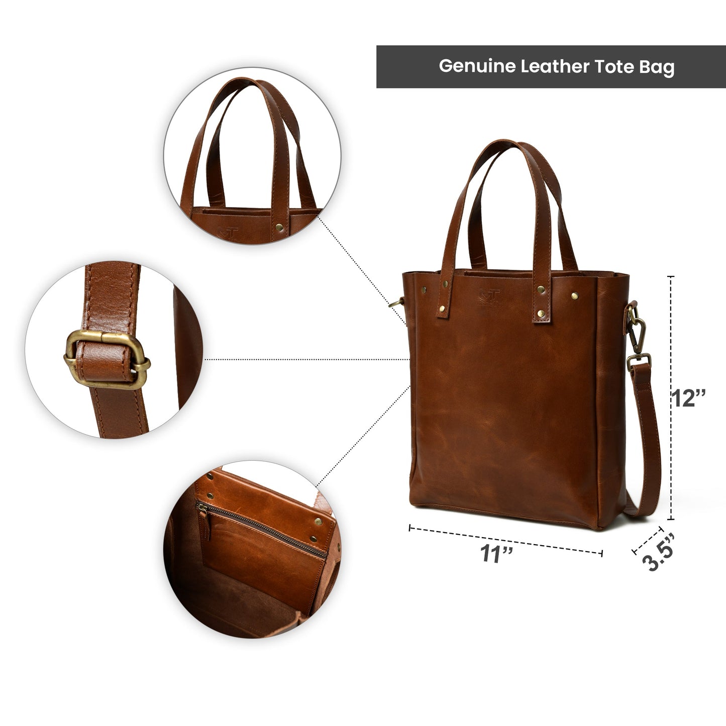 Executive Elegance Crossbody Tote