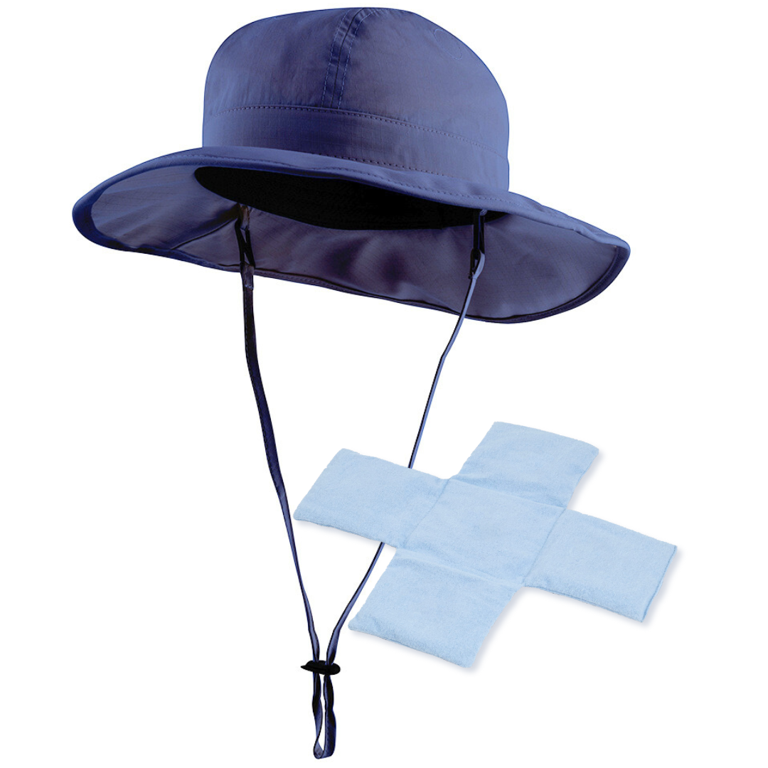 POWERCAP ICE Cooling Sun Hat – Instant Cooling Relief with Reusable Ice Packs, UPF 50 UV Sun Protection, Lightweight & Breathable for Hot Weather