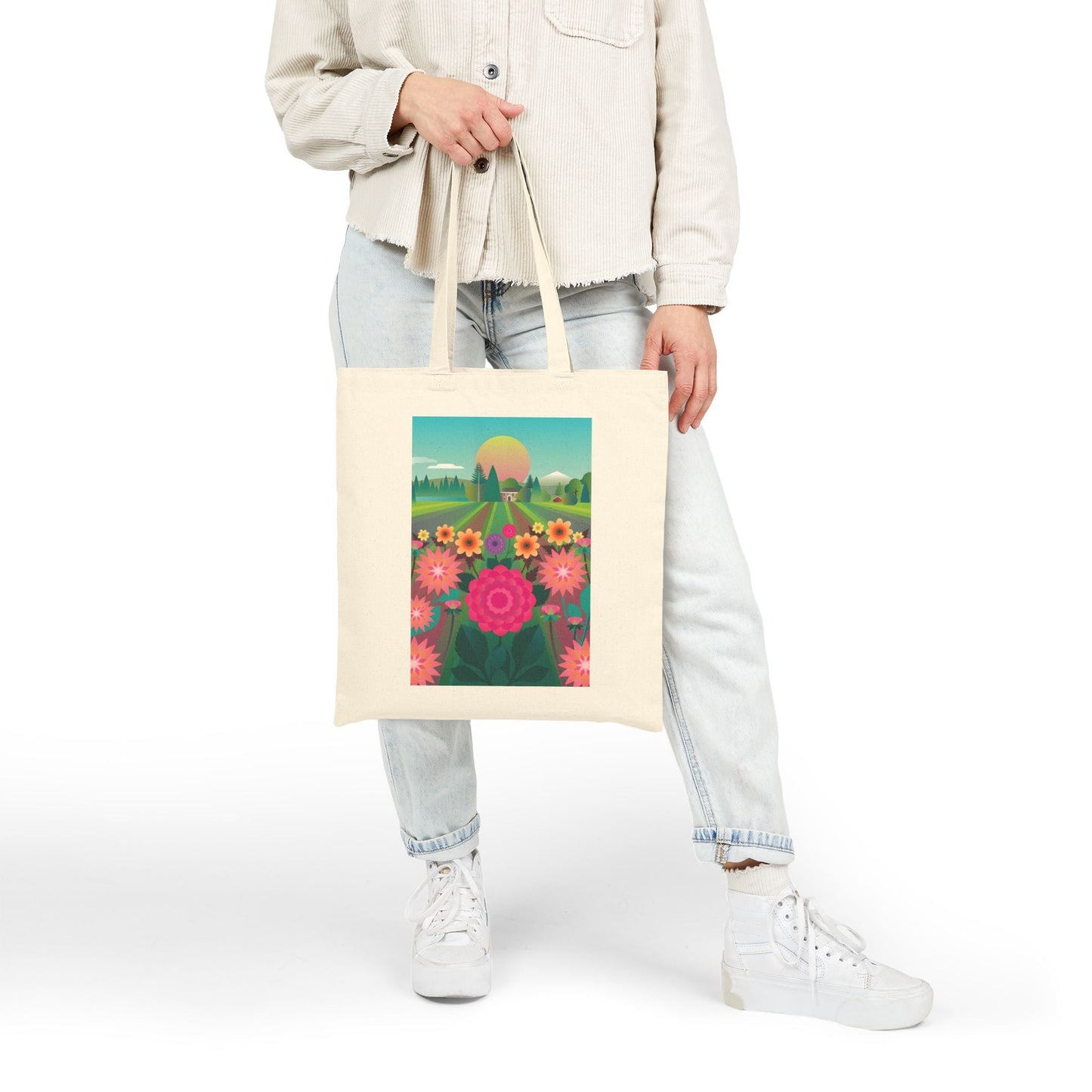 Dahlia Delight Provence Tote