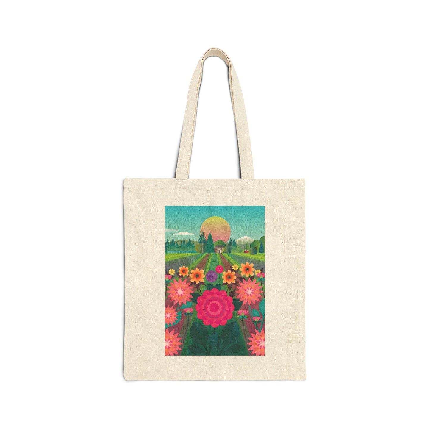 Dahlia Delight Provence Tote