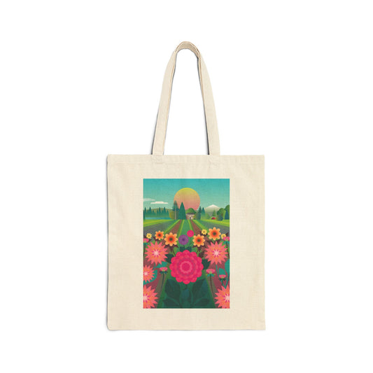 Dahlia Delight Provence Tote