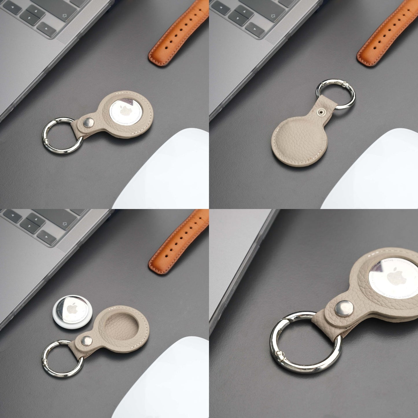 Saratoga Leather AirTag Holder