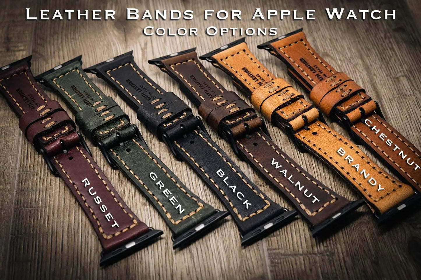 Apple Watch Leather Band - Chestnut Brown