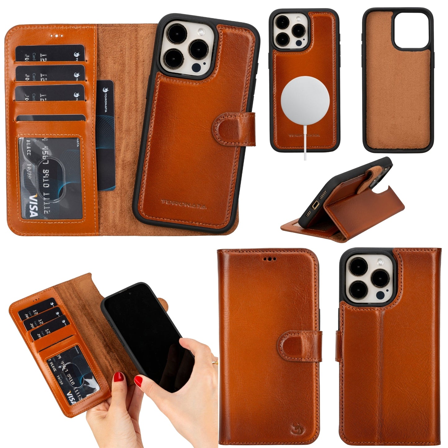 Casper Leather iPhone 14 Pro Wallet Case | MagSafe