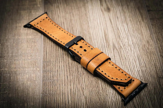 Apple Watch Leather Band - Saddle Tan