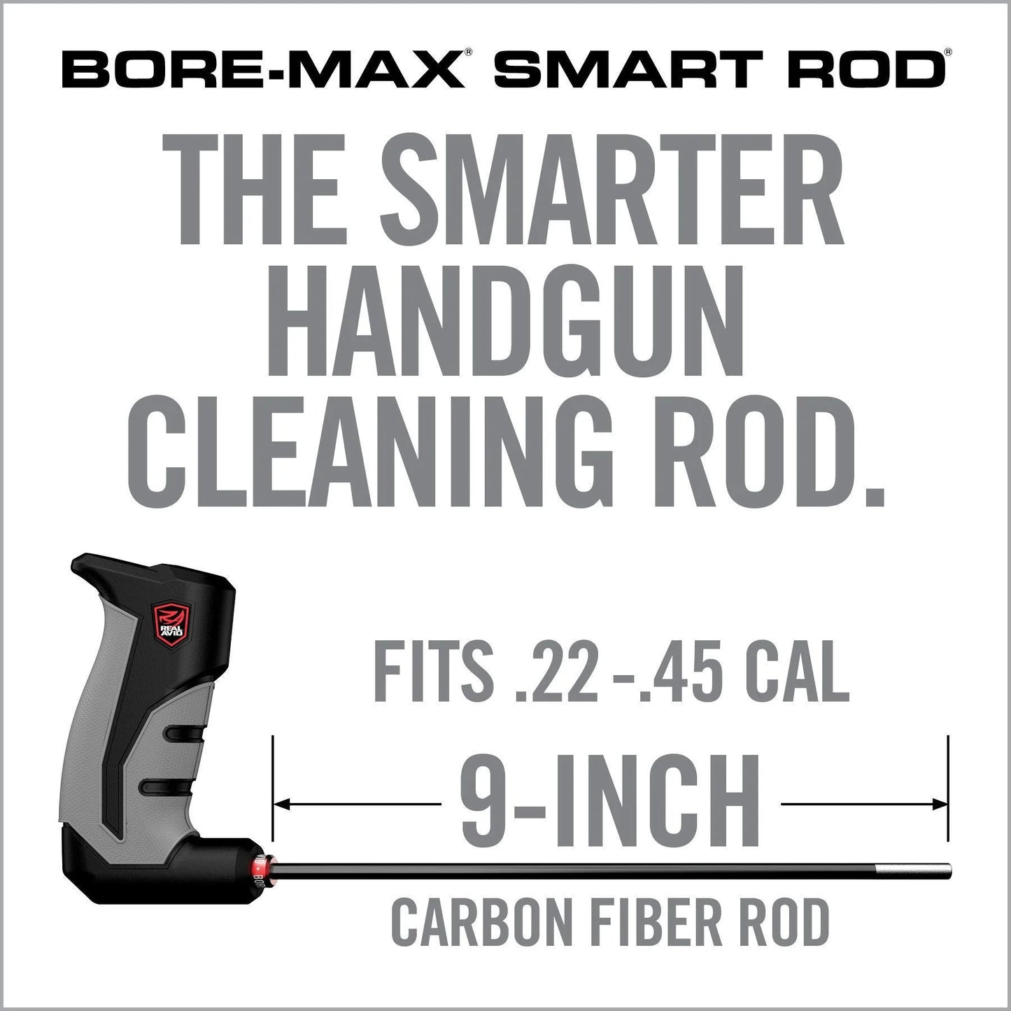 Bore-Max Smart Rod Handgun – 9″ Carbon Fiber