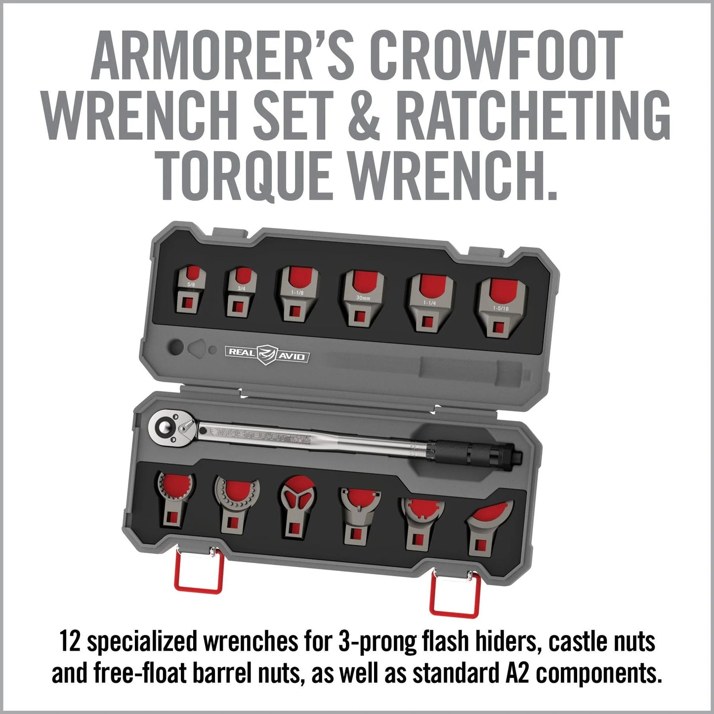 Master-Fit 13-Piece AR15 Crowfoot Wrench Set