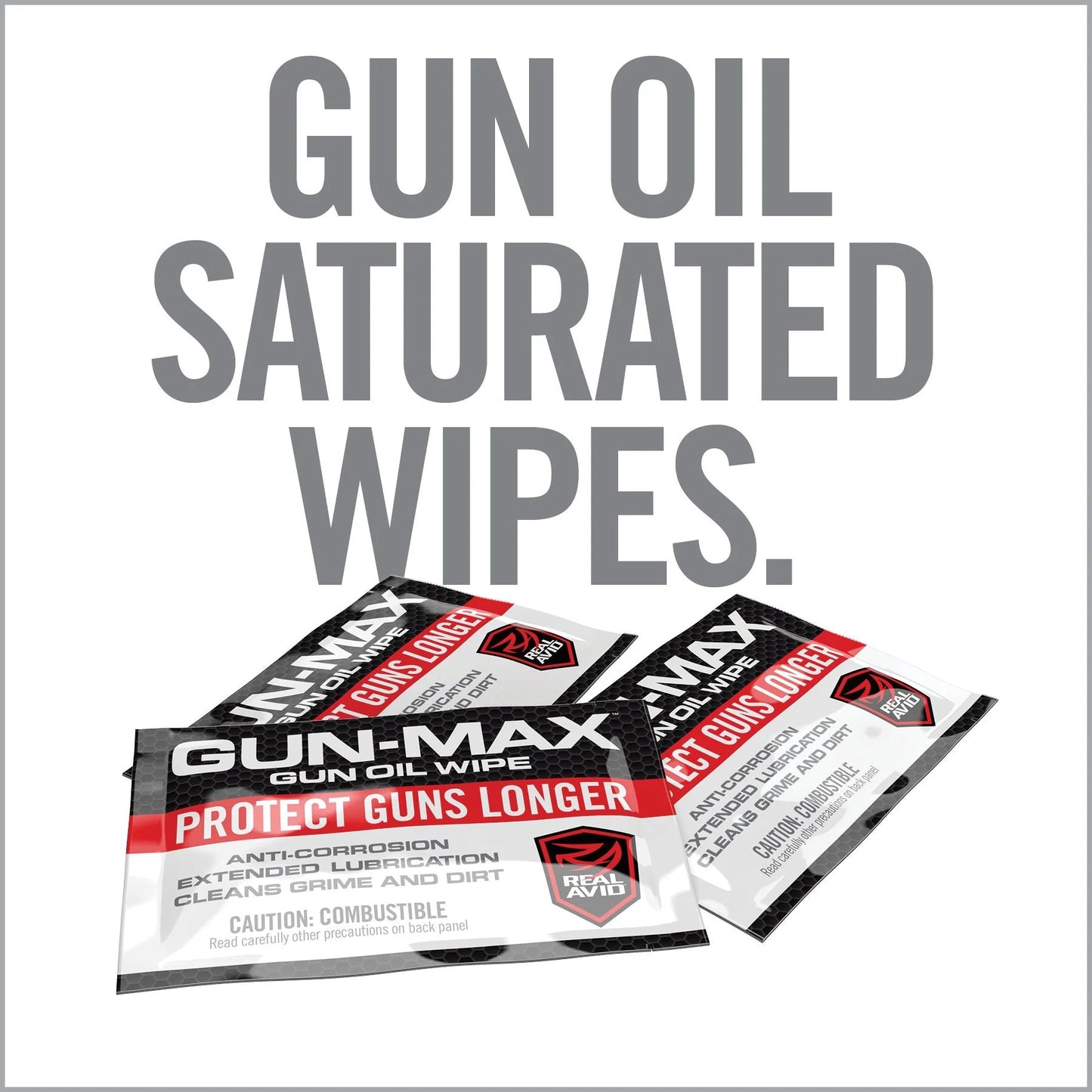Gun-Max Gun Oil Wipes – 25 Pack