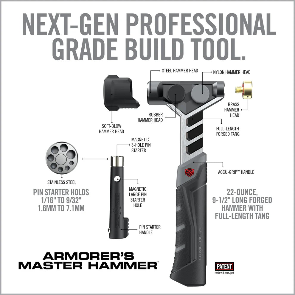 Armorer’s Master Hammer and Accu-Punch 11-Piece Standard Pin Punch Set